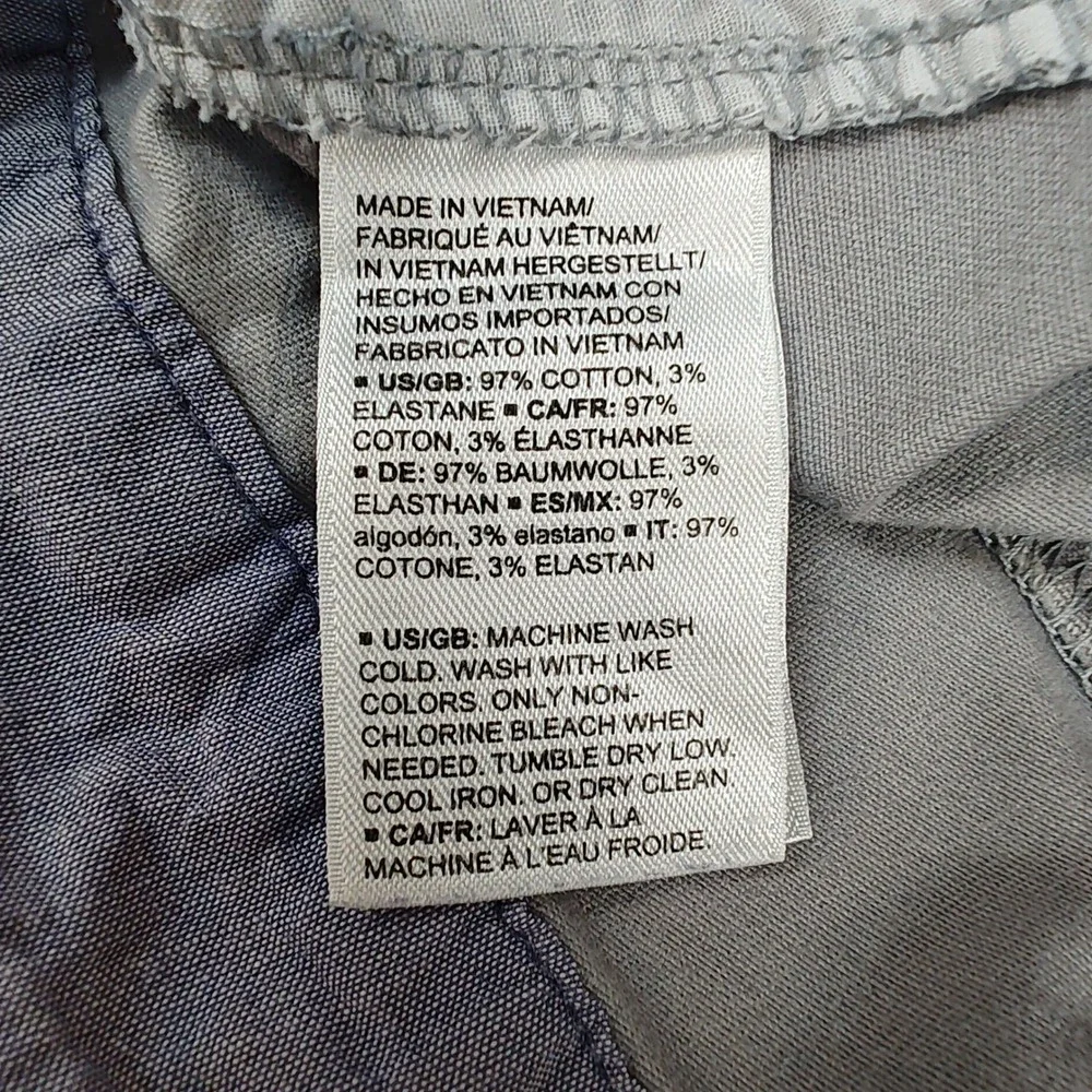 Amazon Essentials Womens Light Grey Chino Shorts Size 12 Stretch Mid Rise 6.5" - Picture 4 of 9